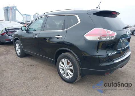 2014 Nissan Rogue Sv z USA, uszkodzony, nr VIN 5N1AT2MV8EC856435